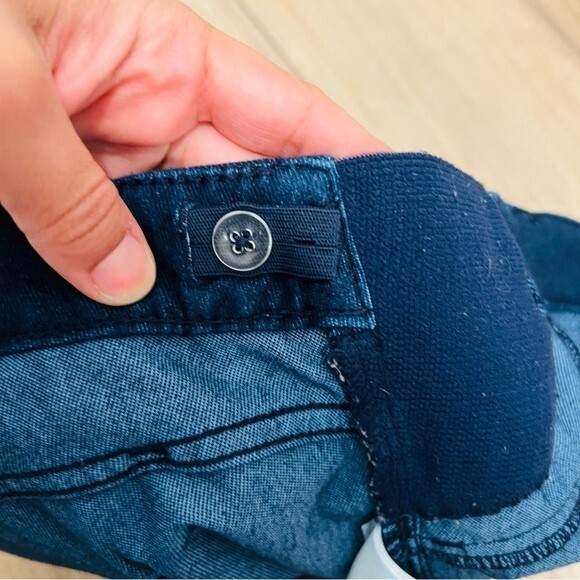 GAP Maternity Ankle Jeggings Dark Wash Sz 18/34R Stretchy Adjustable Side Panels - Picture 10 of 13